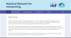 Desktop Screenshot of nationalnetworkforinterpreting.ac.uk