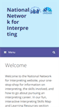 Mobile Screenshot of nationalnetworkforinterpreting.ac.uk
